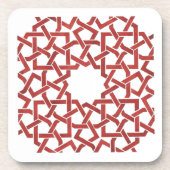 Dessous de verre Mosaique marocaine rouge MAMLUK コースター (正面)
