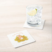 Dessous de verre papier personnalisé Lapin スクエアペーパーコースター (インサイチュ)