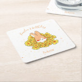 Dessous de verre papier personnalisé Lapin スクエアペーパーコースター (アングル)