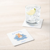 Dessous de verre papier personnalisé Lapin スクエアペーパーコースター (インサイチュ)