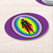 Dessous-de-verre papier Purification rechargement ラウンドペーパーコースター (アングル)