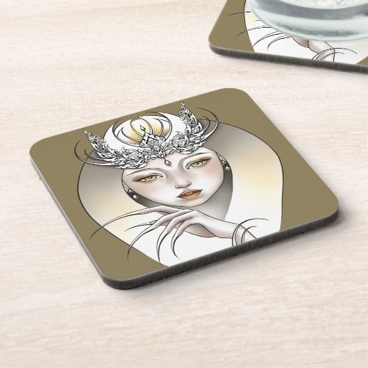 Dessous de verre plastique dur Déesse de la lune コースター (左側)