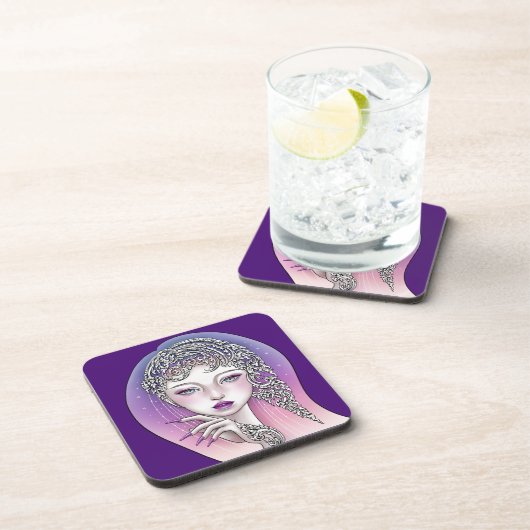 Dessous de verre plastique dur Déesse de la nuit コースター (右側)