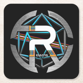 DESSOUS DE VERRE REMATIS スクエアペーパーコースター