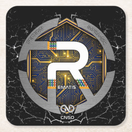 DESSOUS DE VERRE REMATIS 2025 スクエアペーパーコースター