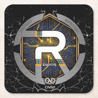 DESSOUS DE VERRE REMATIS 2025 スクエアペーパーコースター