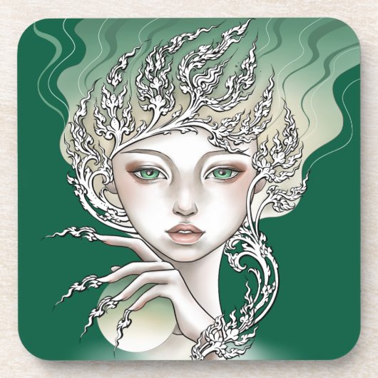 Dessous de verres plastique dur Déesse des arbres  コースター (正面)