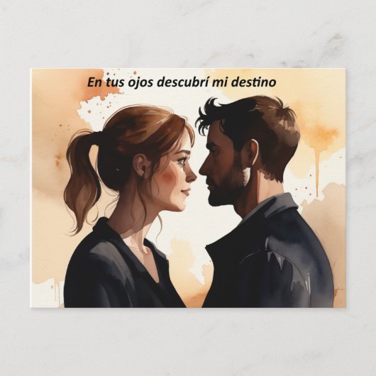 Destellos de Miradas: Ilustración en Acuarela que  シーズンポストカード (正面)