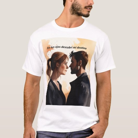 Destellos de Miradas: Ilustración en Acuarela que  Tシャツ (正面)