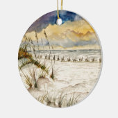 Destinフロリダのビーチの芸術 セラミックオーナメント (左)