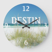 DESTINフロリダの海のオートムギビーチの柱時計 ラージ壁時計 (正面)