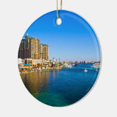 Destinフロリダ港の美しい写真のオーナメント セラミックオーナメント (左)