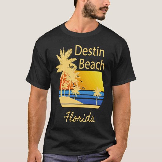 Destin Beach Florida Souvenir  Graphic Tシャツ (正面)