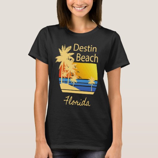 Destin Beach Florida Souvenir  Graphic Tシャツ (正面)