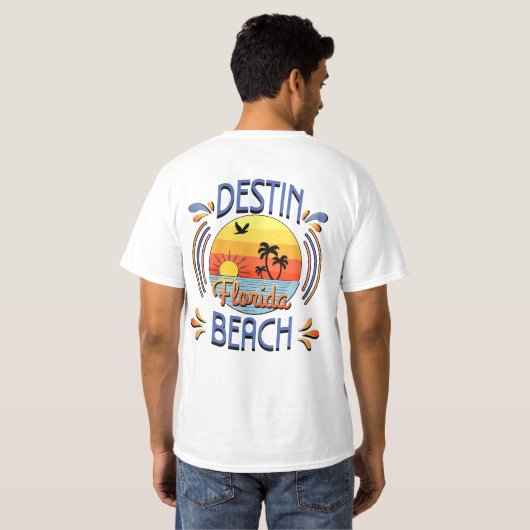 Destin Beach, Florida Tシャツ (裏面フル)