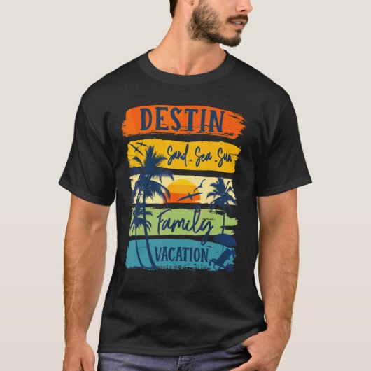 Destin Florida 2022 Matching Family Summer Vacatio Tシャツ (正面)