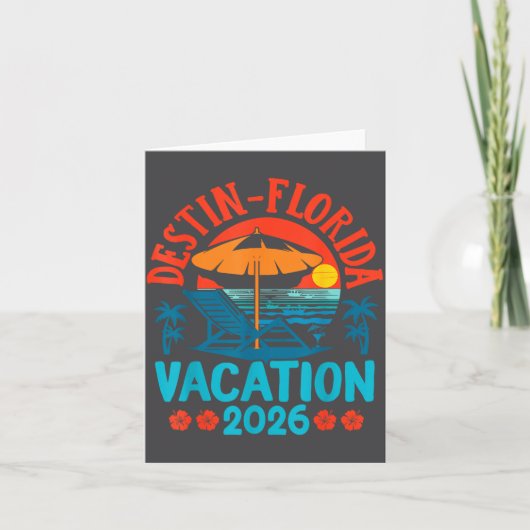 Destin Florida 2026 Family Vacation Beach Summer V カード (正面)