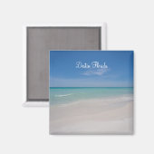 Destin Florida Beach Square Magnet マグネット (正面/裏面)