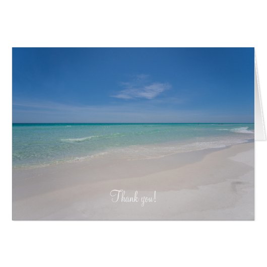 Destin Florida Beach Thank You Card (正面横)