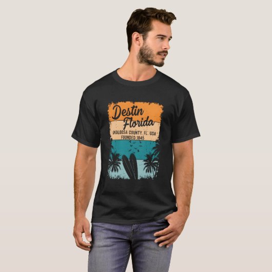 Destin Florida Fl Beach And Tシャツ (正面フル)