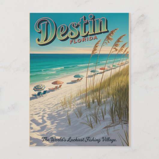 Destin Florida World's Luckiest Fishing Village ポストカード (正面)