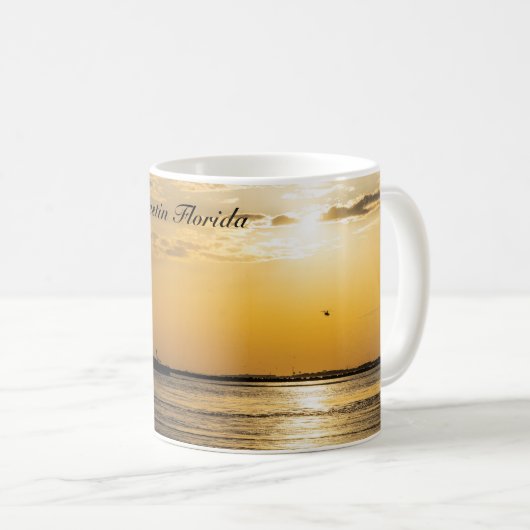 Destin Sunset And Helicopters Mug コーヒーマグカップ (正面右)