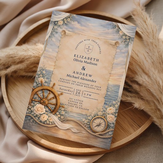 Destination Cruise Wedding 招待状