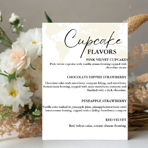 Destination Cupcakeのメ結婚ニュー・デザートの看板 台座サイン