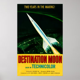 DESTINATION MOONレトロハリウッドSF映画 ポスター