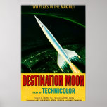 DESTINATION MOON 1950映画レトロAmerican Science ポスター<br><div class="desc">DESTINATION MOON 1950映画レトロアメリカSF映画のポスタ広告ーアニメ漫画フィクションマンガ</div>