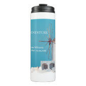 Destination Retirement Party Greek White Blue  タンブラー (正面)