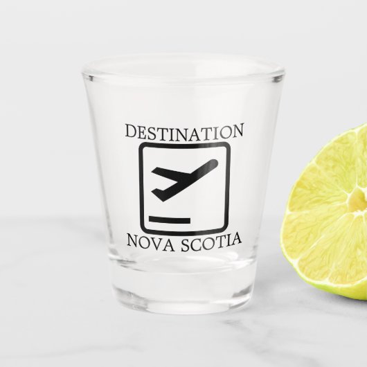 Destination To the East Coast Nova Scotia shot cup ショットグラス (正面)
