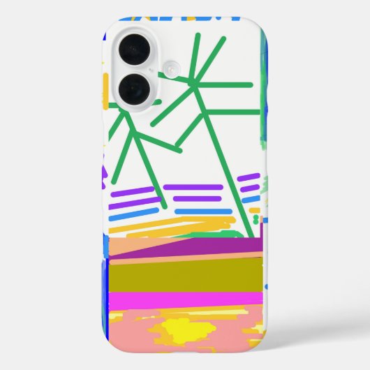 Destination Vacation Festive Abstract Case-Mate iPhoneケース (裏面)