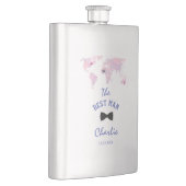 Destination Water Color World Map花婿介添人 フラスク (右)