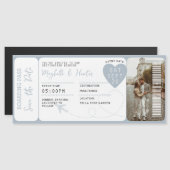 Destination Wedding Boarding Pass Plane Ticket (正面/裏面)