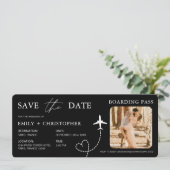 Destination Wedding Boarding Pass Plane Ticket (スタンド正面)