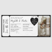 Destination Wedding Boarding Pass Ticket QR Code (正面)