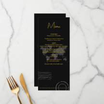 Destination Wedding World Passport Black Gold