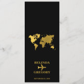 Destination Wedding World Passport Black Gold メニュー (裏面)