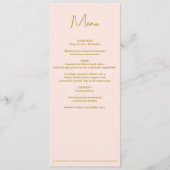 Destination Wedding World Passport Pink Gold メニュー (正面)