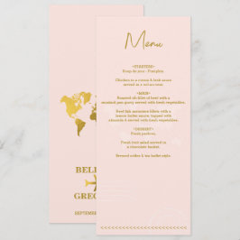 Destination Wedding World Passport Pink Gold メニュー