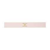 Destination Wedding World Passport Pink Gold 招待状ベリーバンド (フラット)