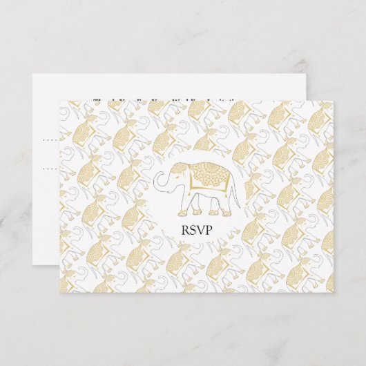 Destination Weddings Abroad Thailand RSVP (正面/裏面)