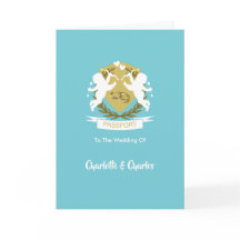 Destination Weddings Outside Photo Passport招待状