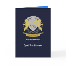 Destination Weddings Outside Photo Passport招待状