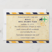 Destino de Viagem Casamento Réservez la Date セーブザデート (裏面)