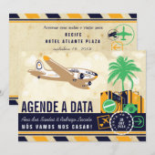 Destino de Viagem Casamento Réservez la Date セーブザデート (正面/裏面)