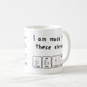 Destinyの定期的なテーブル名mag コーヒーマグカップ (正面右)