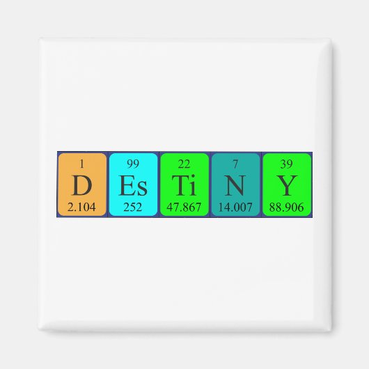 Destiny Periodicテーブル名マグネット マグネット (正面)