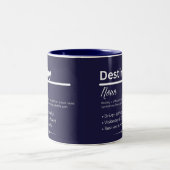 Destiny Personalized Girl Name Meaning Coffee Mug ツートーンマグカップ (中央)